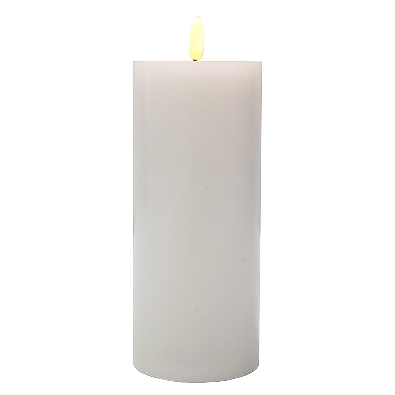 LED Battery Pillar Candles (7.5x17.5cm) Harrisons HireMaster Wanganui